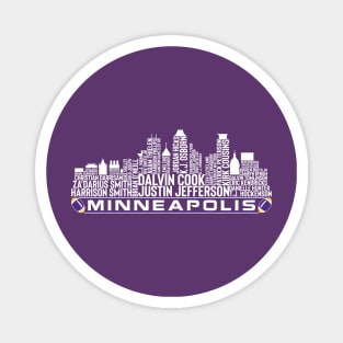 Minnesota Football Team 23 Player Roster, Minneapolis City Skyline Magnet